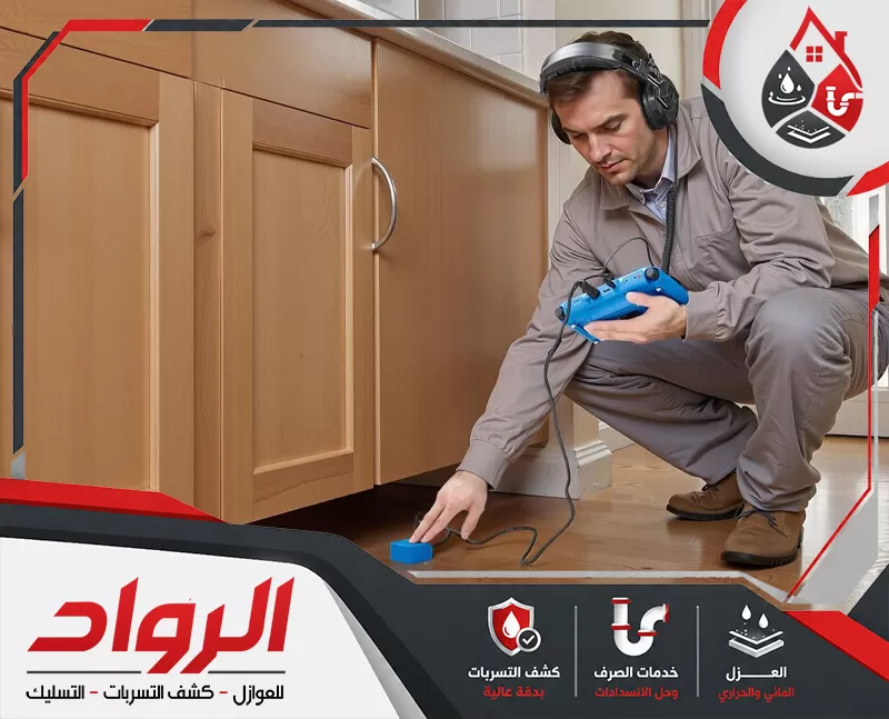 الرواد لعلاج تسرب المياه من المواسير بينبع 0546824999 يستخدم الفني أجهزة صوتية وحسية للكشف عن تسرب المياه في المواسير والخزانات.