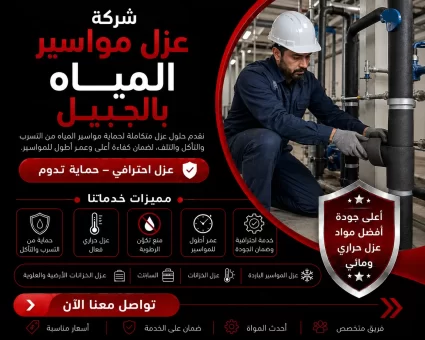 شركة عزل مواسير المياه بالجبيل